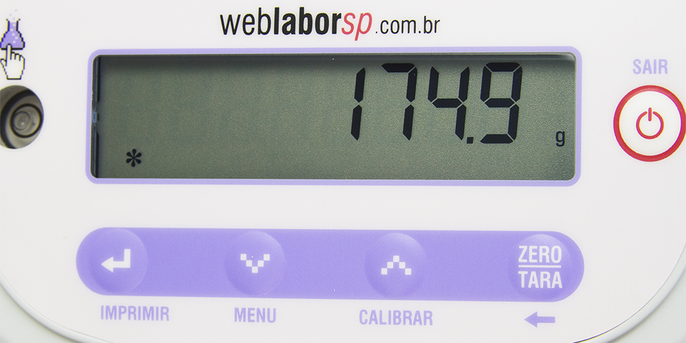 balança Semi-Analítica Weblabor display de LCD.